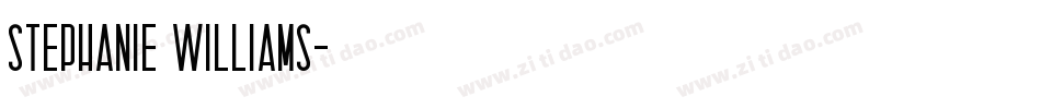 Stephanie Williams字体转换